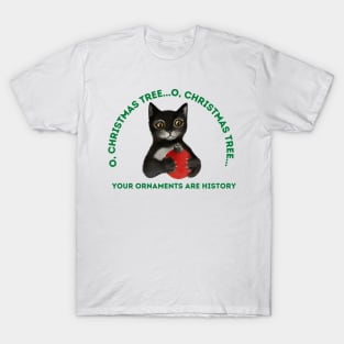 Christmas Tree Cat T-Shirt